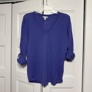 Purple GAP linen sweater